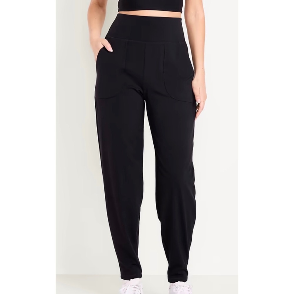 Old Navy‎ NWT Active Cloud+ Extra High-Rise Jogger Black Go-Dry Pants XL